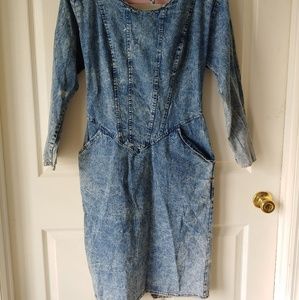 Vintage Bruce Wayne size 11-12 jean dress